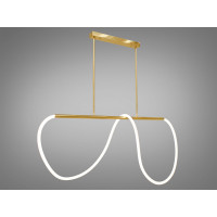 Підвісна світлодіодна люстра над робочою поверхнею Шланг, 32W, бронза Diasha SY9752-L1200GAB