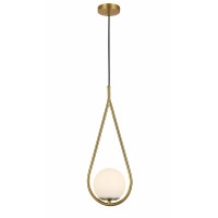 Люстра светильник со стеклянным плафоном Levistella 9163719-1 BRZ+WH Люстра светильник со стеклянным плафоном Levistella 9163719-1 BRZ+WH