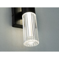 Вишуканий чорний світлодіодний настінний світильник бра, 6 Вт Diasha 9151-ABK