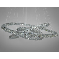 Светодиодная люстра 105 Вт Diasha 7201-9W/750+580+400HR