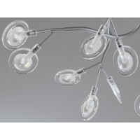 Декоративная люстра в зал 35 лампочки Diasha X890-35CSL