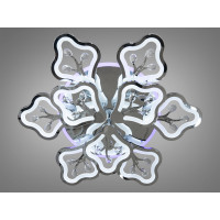 Люстра в зал хром Diasha 8149/6+3HRLED3colordimmer