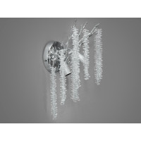 Світильник сателіт до кришталевих люстр "Гліцинія", 2 лампи, хром Diasha 609-BCH