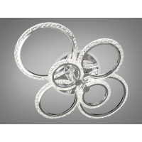 Стельова лед люстра з пультом, диммером, підсвічуванням, 125W, хром Diasha A8180/6HRLED3colordimmer