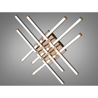 Стельова світлодіодна люстра MX7805 біла 75W три акрилові кільця Diasha SX8255/6BK