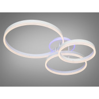 Пристельова світлодіодна люстра з пультом, дімером, 120Вт, біла Diasha 8174/345WHLED3colordimmer