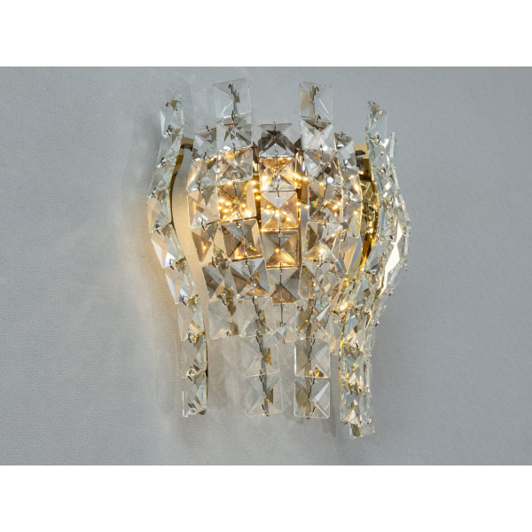 Настінне кришталеве бра LED золото 6 Вт Diasha 3038/2WSGD