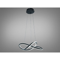 Підвісна LED люстра завитки 125 Вт коричнева Diasha MX78096/1BK