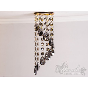 Точковий світильник із кришталевими підвісками Diasha 6013CGD-SM