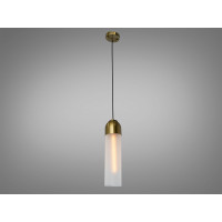 Дизайнерська люстра підвіс в стилі лофт, білий+золото Diasha BO-2833/1WH+G