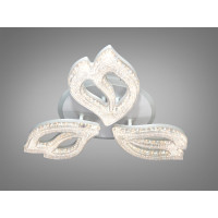 Стельова LED люстра біла 55 Вт пульт димер Diasha 25100/3WHLED3colordimmer