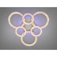 Світлодіодна люстра Diasha кільця чорна 110W пульт димер Diasha 2203/3+3BKLED3colordimmer