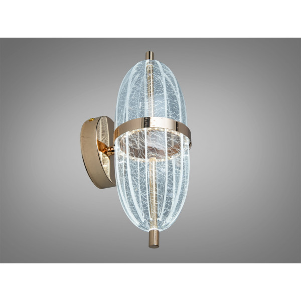 Настінне бра LED золото 6 Вт овальна форма Diasha B1759