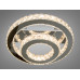 Інноваційна кришталева світлодіодна люстра кільця, 40Вт, хром Diasha 7708-2D/HR