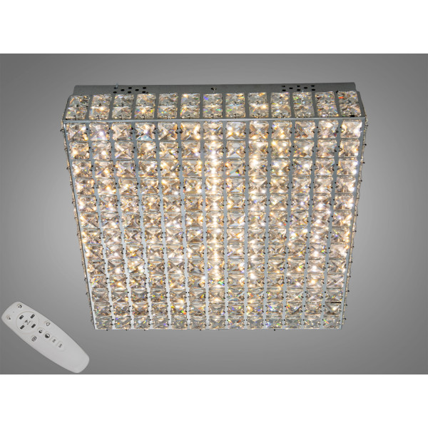 Люстра стельова Diasha кришталева LED хром 82W Diasha 7733/500x500CH