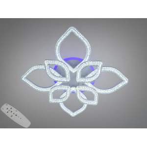 Стельова LED люстра біла 102 Вт пульт димер Diasha 2599/4+4WHLED3colordimmer