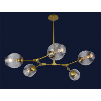 Люстра молекула Levistella 752L7731-5 GD+BK