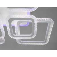 Потолочная LED-люстра с диммером и цветной подсветкой Diasha 2406/4+4WH LED 3color dimmer