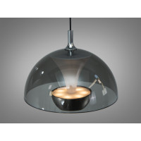 LED підвіс Diasha чорний хром димчасте скло 7 Вт Diasha QY-H1205SN+GY