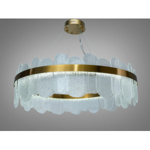 Підвісна кришталева люстра LED золото 165Вт 9075Лм Diasha 803/800SGD