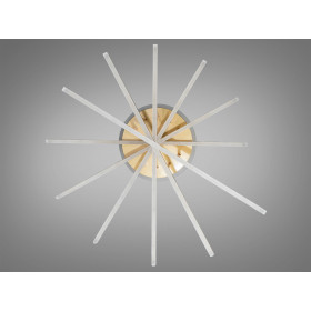 Стельова світлодіодна люстра з димером 140W Diasha 7010GLED3colordimmer