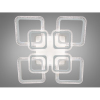 Потолочная LED-люстра с диммером и цветной подсветкой Diasha 2406/4+4WH LED 3color dimmer