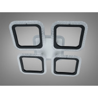 Стельова LED люстра чорна 55W пульт димер 4 мод Diasha AS8170/4BKLED3colordimmer