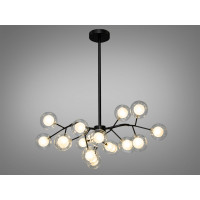 Люстра в зал 18 лампочки  Diasha 886-18BBK