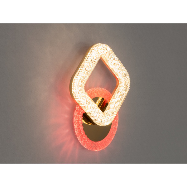 Привабливий Led світильник з кольоровою підсвіткою, 20W, золото Diasha 2205/1G