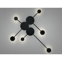 Настінне бра Diasha MOLECULAR WALL 8682-6BK чорний світлодіодний 24Вт Diasha 8682/6BK