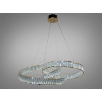 Дизайнерська новинка, кришталева світлодіодна люстра на тросах, 175W Diasha 531/800G