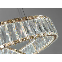 Вражаюча новинка, кришталева led люстра на тросах, 180Вт, золото Diasha 536/800G
