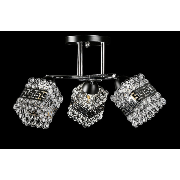 Люстра с плафонами Splendid-Ray 280998/3 (CR+BK) Люстра с плафонами Splendid-Ray 280998/3 (CR+BK)