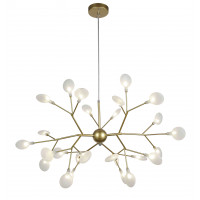 Люстра в зал декоративная современная Levistella 918LP262-27 GD+WH