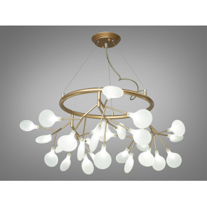 Люстра підвіс Світлячок золото 27 ламп скандинавський лофт Diasha D8049/27GD