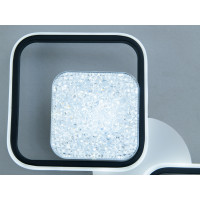 Стельова світлодіодна люстра Diasha чорна 135W Diasha 2566WH+BKdimmer