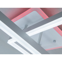 Стельова LED люстра біла 64W пульт димер 3 кольори Diasha 2546WHLED3colordimmer