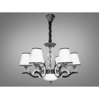 Люстра с абажурами и подсветкой 24W Diasha 8329/6BHR4100K