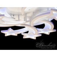 Cветодиодная люстра в детскую Diasha 8163/6+3WH LED 3color dimmer  