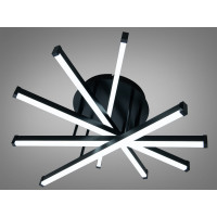 Стельова світлодіодна люстра чорна 70W 5 модулів Diasha SX813/5BK