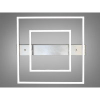 Світлодіодна стельова люстра чорна 120W чотири квадратні плафони Diasha 2547NEWHRdimmer