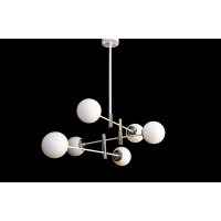 Люстра молекула в стиле лофт со стеклянным плафоном Linisoln 8139-6