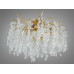 Чаруюча алюмінієва кришталева люстра в зал "Гліцинія",  9 ламп, золото Diasha A603-800GD