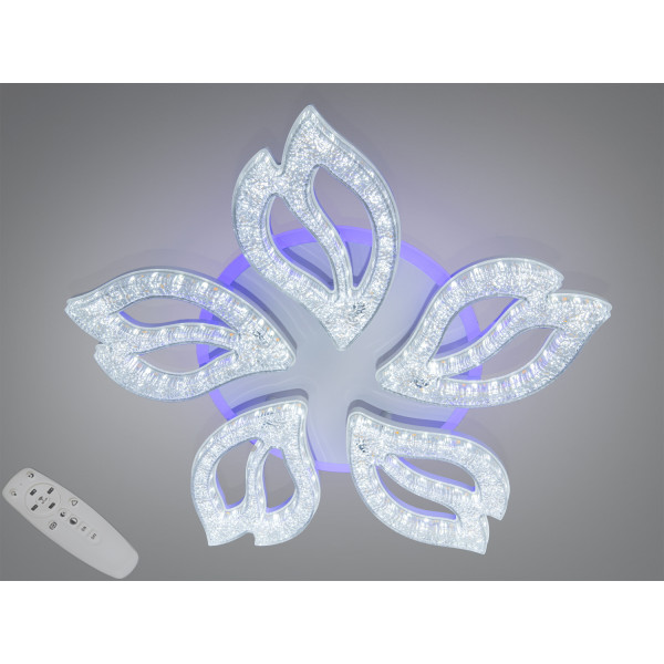 Світлодіодна стельова люстра біла 80Вт пульт Diasha 25100/5WHLED3colordimmer Світлодіодна стельова люстра біла 80Вт пульт Diasha 25100/5WHLED3colordimmer