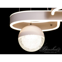 Люстра лед подвесная декоративная 70W Diasha 3023/2WH