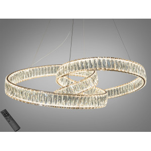 Дизайнерська новинка, кришталева світлодіодна люстра на тросах, 175W Diasha 531/800G