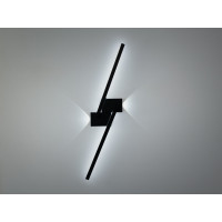 Лаконічне світлодіодне бра на стіну, 25W, чорний+білий Diasha Q3/800BK