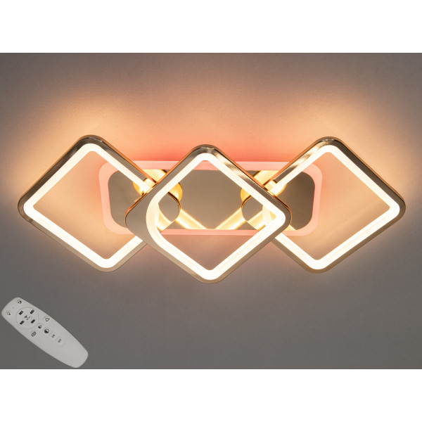 Люстра Diasha 8060 золото з LED елементами та регулюванням яскравості Diasha 8060/2+1GLED3colordimmer Люстра Diasha 8060 золото з LED елементами та регулюванням яскравості Diasha 8060/2+1GLED3colordimmer