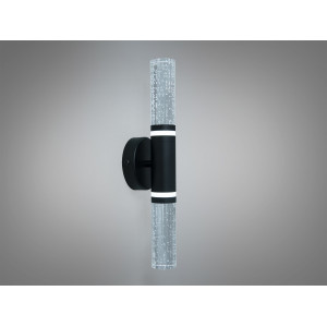 Настінний LED бра чорний 6 Вт акрилові трубки Diasha 8149BK