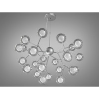 Люстра декоративная  27 лампочки, хром сатин Diasha 887-27BSL